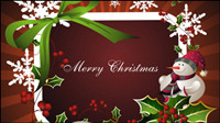 The exquisite Christmas border background 03 - vector material