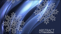 Beautiful snowflake pattern background 03 - vector material