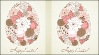 Hand-painted Easter pattern 04 - vector material