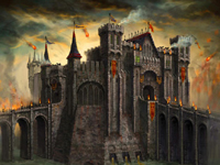 Warhammer series of the original painting (part of the construction)