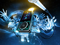 A group of digital type design of cutting-edge computer-generated works