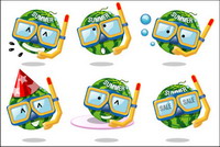 Swimming Glasses, watermelon