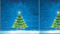 Snow tree vector material