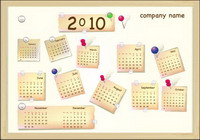 2010 New Year Calendar Vector