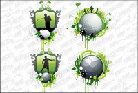 Golf and football vector