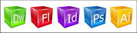Cool cube AdobePACK icon png