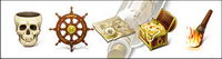 Pirates series of exquisite icons png