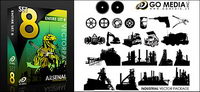 Go Media produced vector material (set8) - builder
