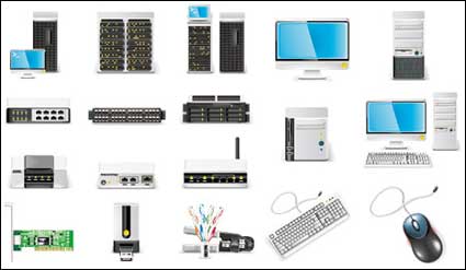 Vector icon about computer