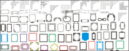 Lace and border Vector