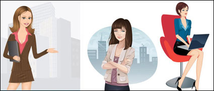 Career women vector of material