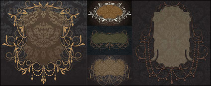 European gorgeous Border Shading Vector