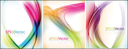 Colorful lines background vector dynamic
