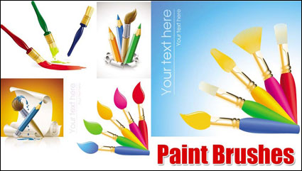 Vector brush painting