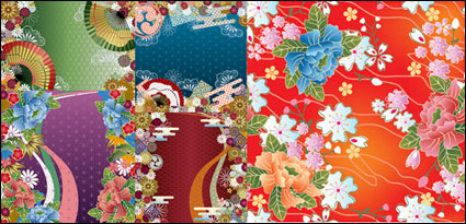 Japanese Wind Vector background patterns