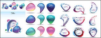 Symphony style dialogue bubbles vector material