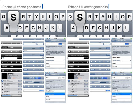 User Interface Design Toolkit vector elements