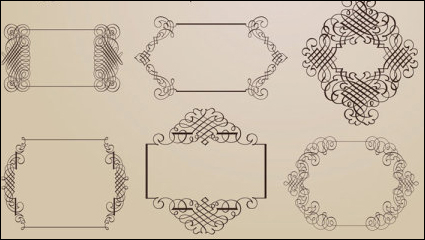 Exquisite decorative patterns 01 - Vector