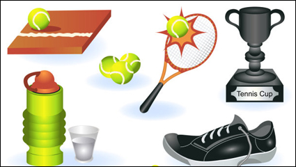 Material fine sports equipment - vector material