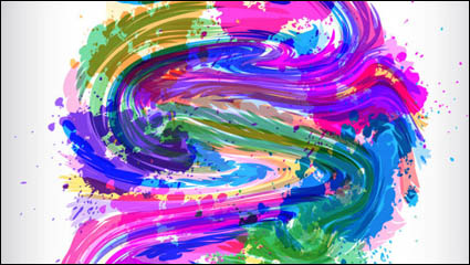 Behind the paint pigment pattern 01 - Vector