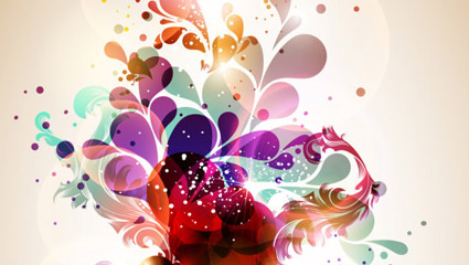 Fashion background material 02 - vector