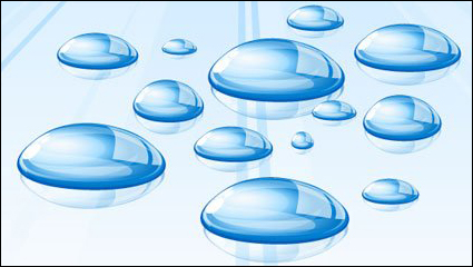 Crystal clear color drops (EPS)