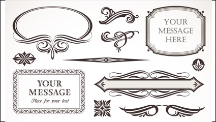 European pattern border 03-- vector material