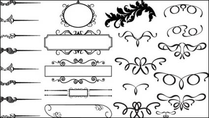 Fine pattern frame 05 - vector