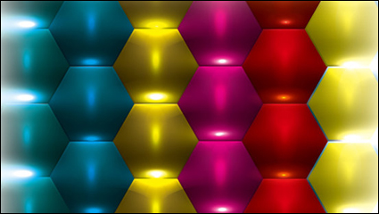 Brilliant three-dimensional background 03 - vector material