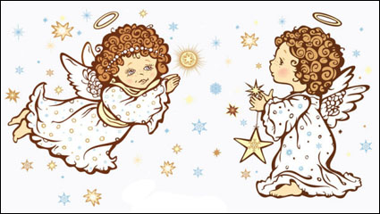 Cartoon Angel - vector