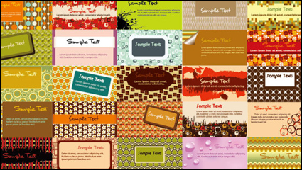 Elegant business card template 02 - vector material