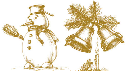 The exquisite Christmas bells Vector - 05