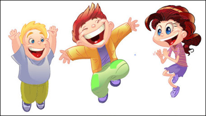 Cartoon children 01 - Vector
