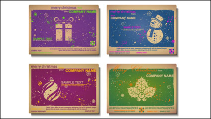 Christmas greeting card - vector material