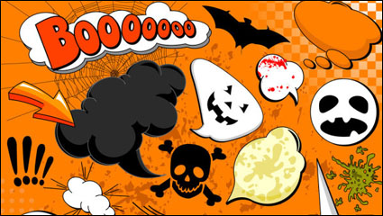 Cartoon explosion pattern 01 - vector material