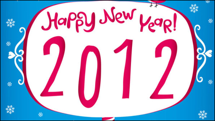 Creative 2012 Fonts 02 - vector material