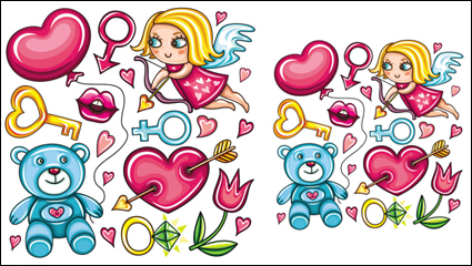 Cartoon illustration - vector material