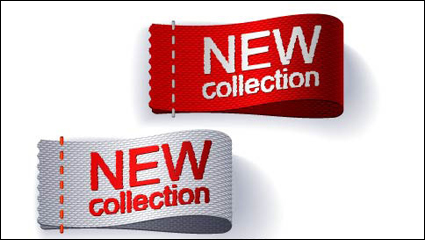 Clothing labels 02 - vector material