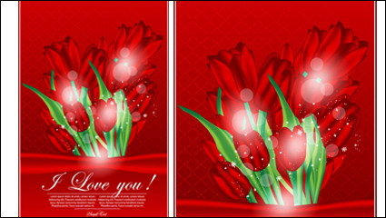 Valentine card 01 - vector material