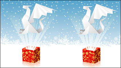 2012 cartoon background 01 - vector material