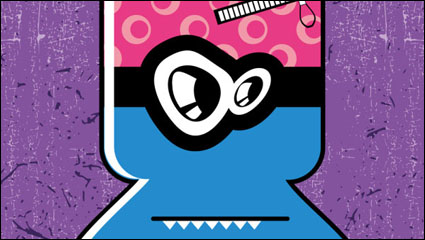 Funny cute cartoon 01 - vector material