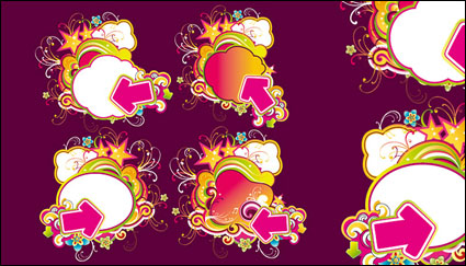 Vector arrows clouds material