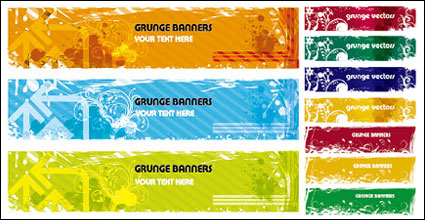 Material retro-style banner vector background