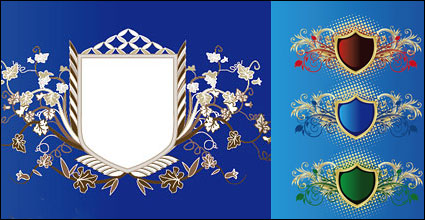 Shield pattern vector