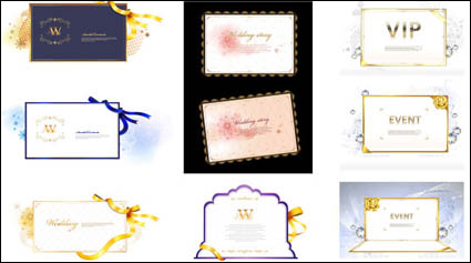 A beautiful ribbon element vector material