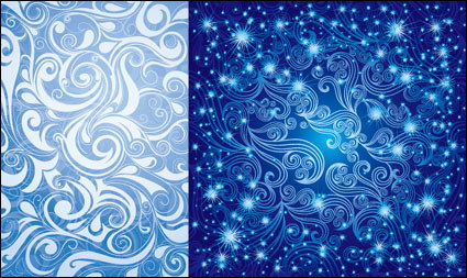 Pretty blue pattern vector