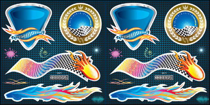 The trend of car-sticker vector