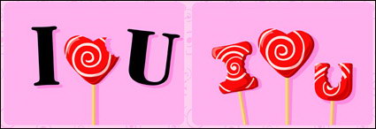 I&nbsp;love&nbsp;you&nbsp;Candy Vector