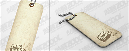 3D style tag vector material