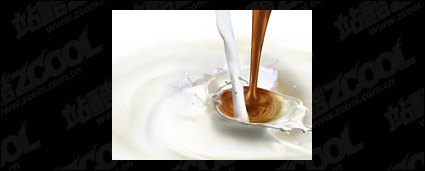 City of Life milk and coffee picture material